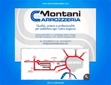 Tablet Screenshot of carrozzeriamontani.com